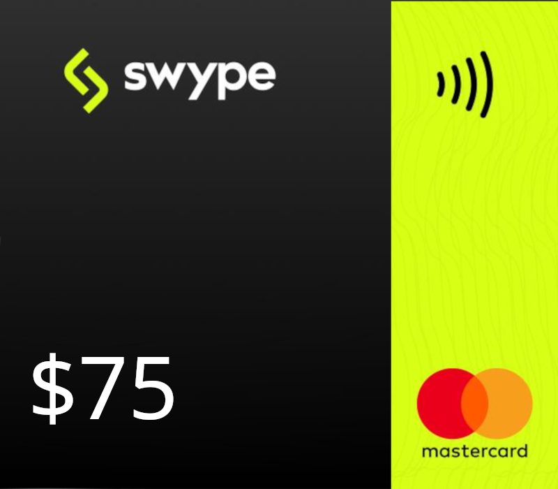 Swype Mastercard USD 75 Подарочная карта