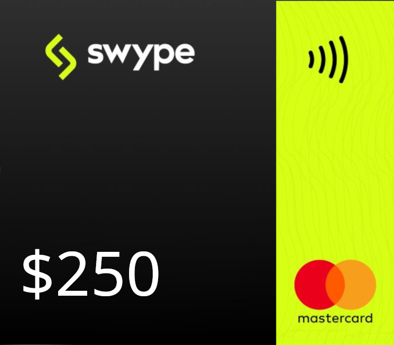 Swype Mastercard USD 250 Подарочная карта