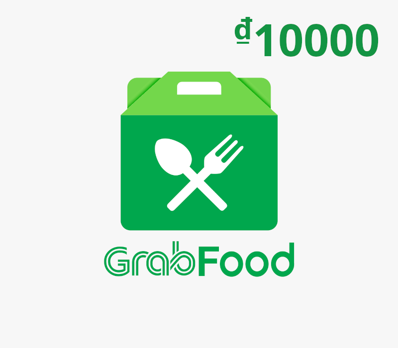 Grab Food VND 10000 Подарочная карта VN