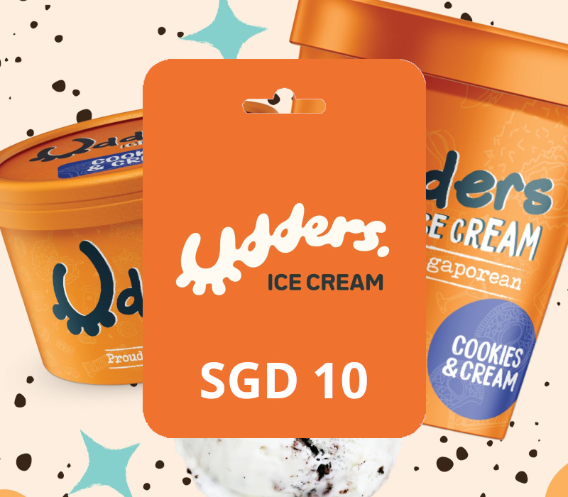 Udders Ice Cream SGD 10 Подарочная карта SG
