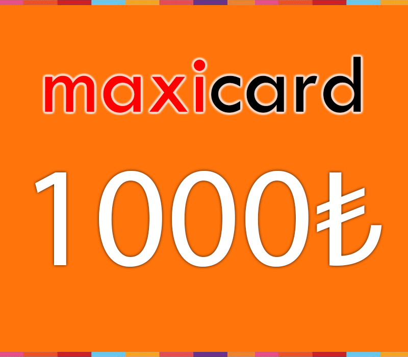 MaxiCard ₺1000 Карта пополнения TR