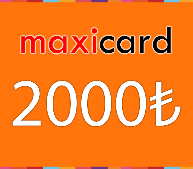 MaxiCard ₺2000 Карта пополнения TR
