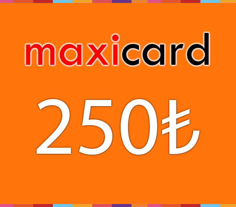 MaxiCard ₺250 Карта пополнения TR