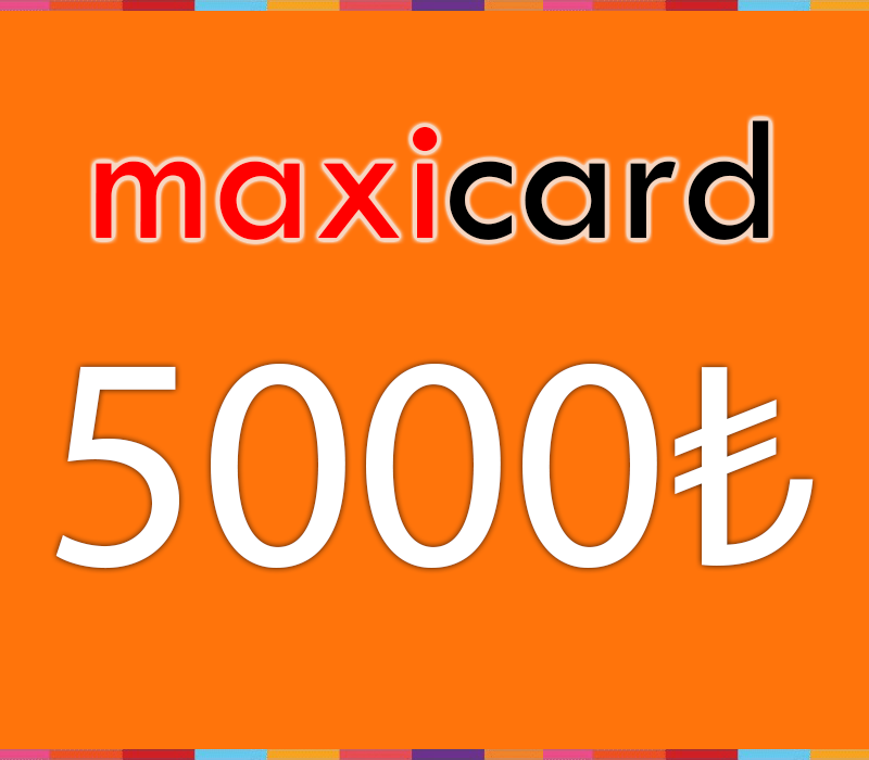 MaxiCard ₺5000 Карта пополнения TR
