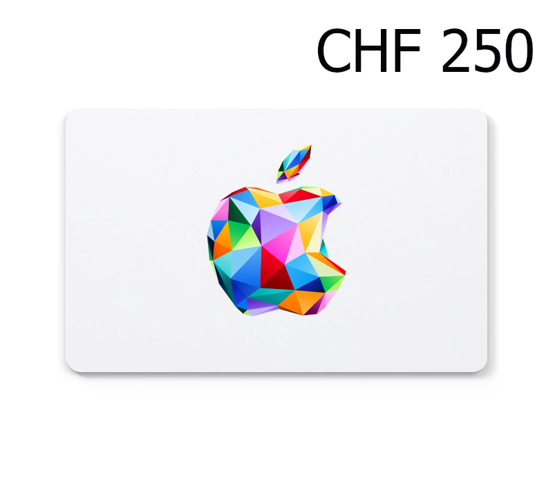 Apple 250 CHF Подарочная карта CH