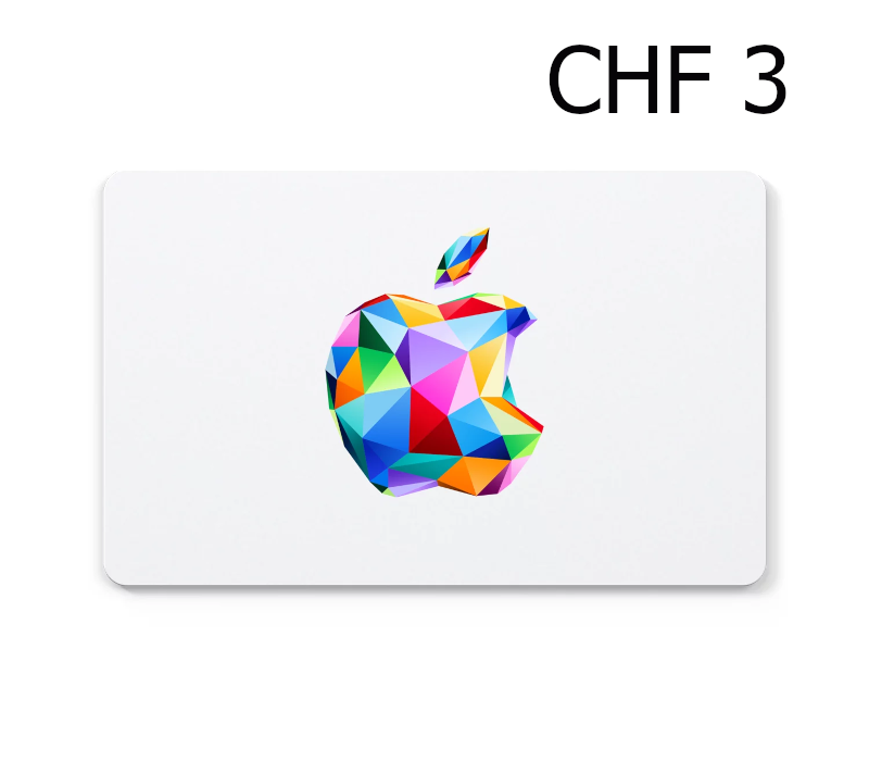 Apple 3 CHF Подарочная карта CH
