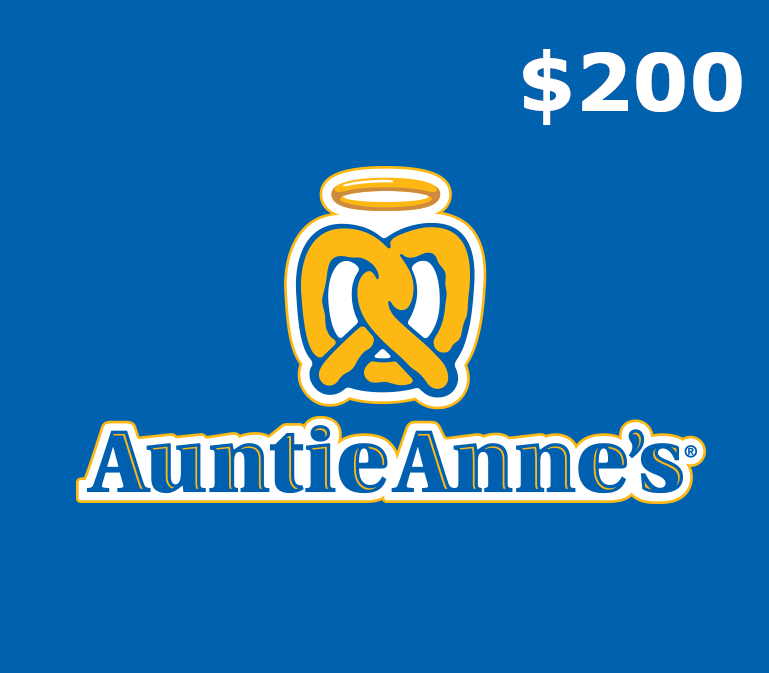 Auntie Anne's $200 Подарочная карта US