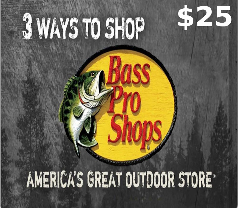 Bass Pro Shops $25 Подарочная карта US