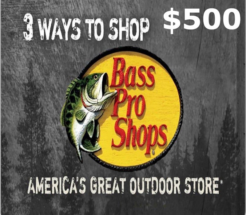 Bass Pro Shops $500 Подарочная карта US