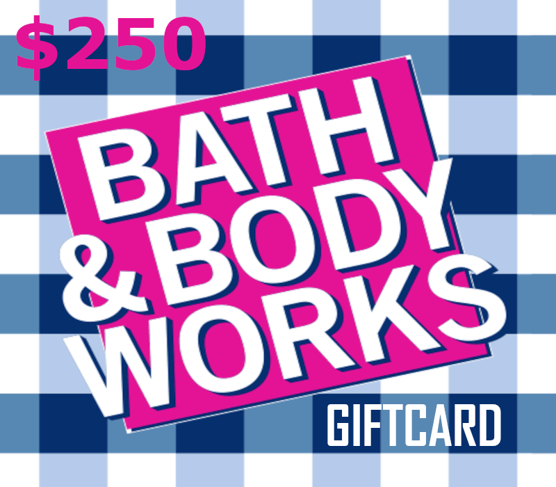 Bath & Body Works $250 Подарочная карта US