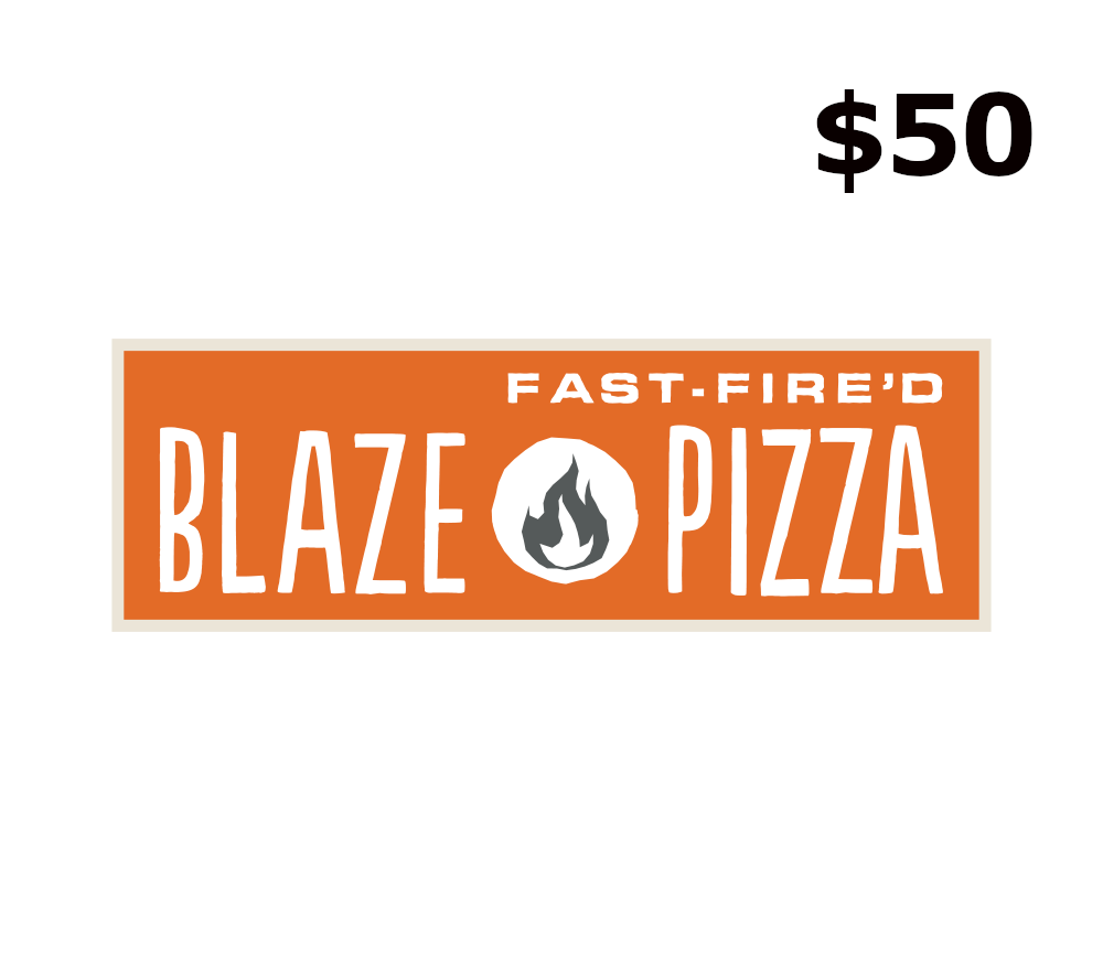 Blaze Pizza $50 Подарочная карта US