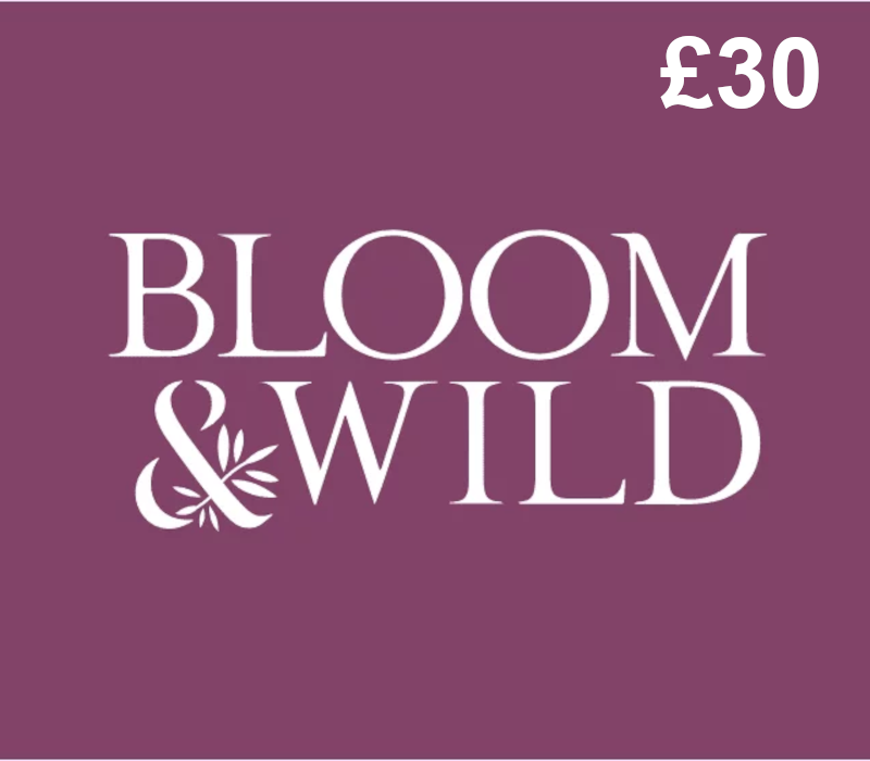 Bloom & Wild £30 Подарочная карта UK