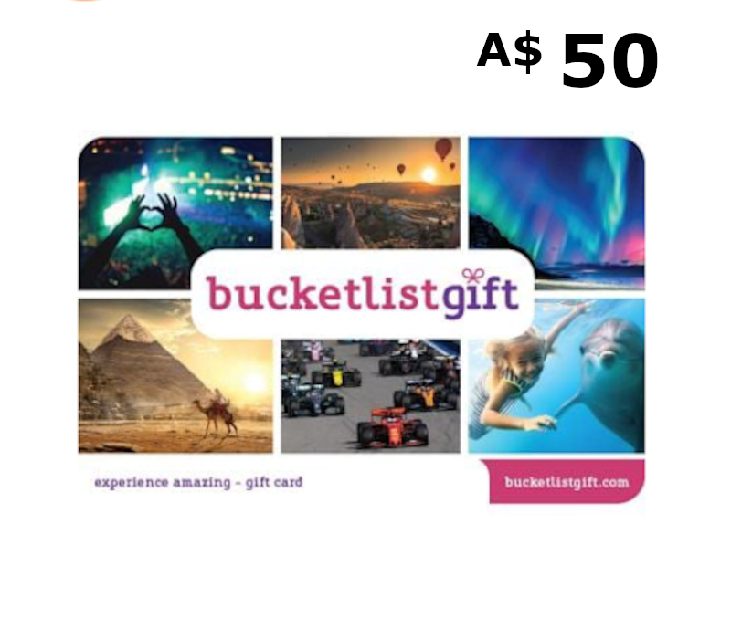 BucketlistGift A$50 Подарочная карта AU
