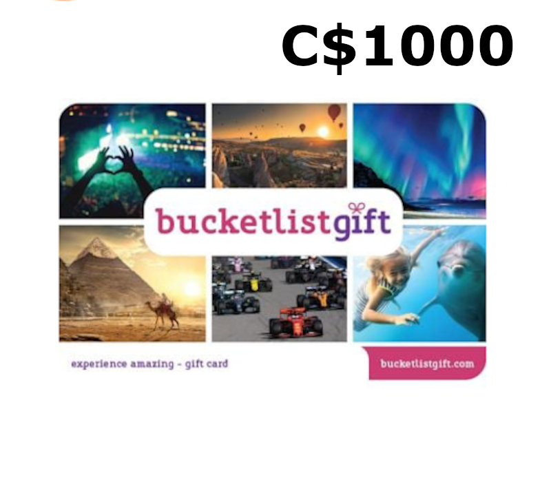 BucketlistGift C$1000 Подарочная карта CA