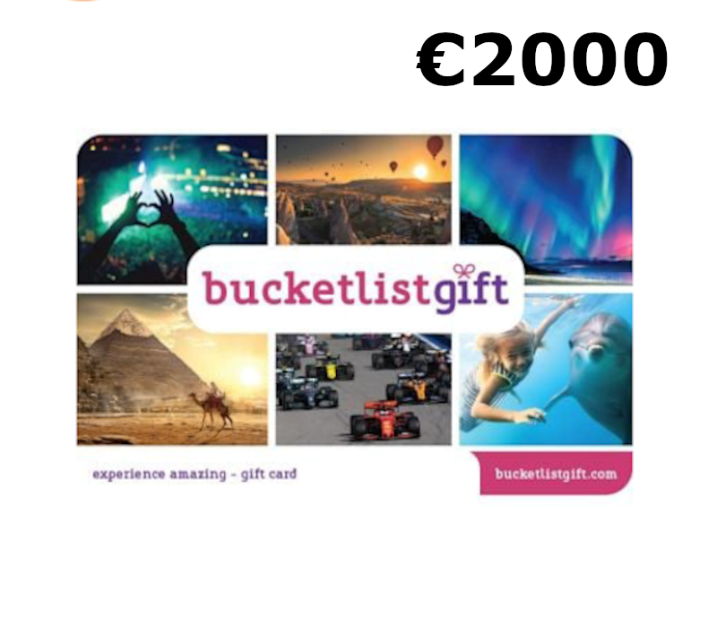 BucketlistGift €2000 Подарочная карта DK
