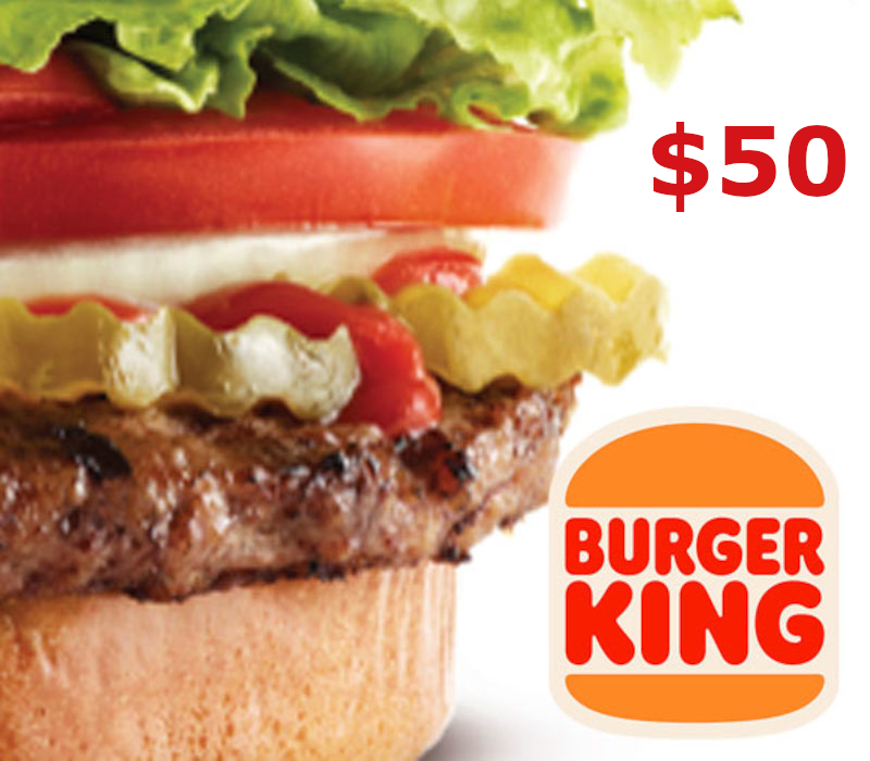 Burger King $50 Подарочная карта US