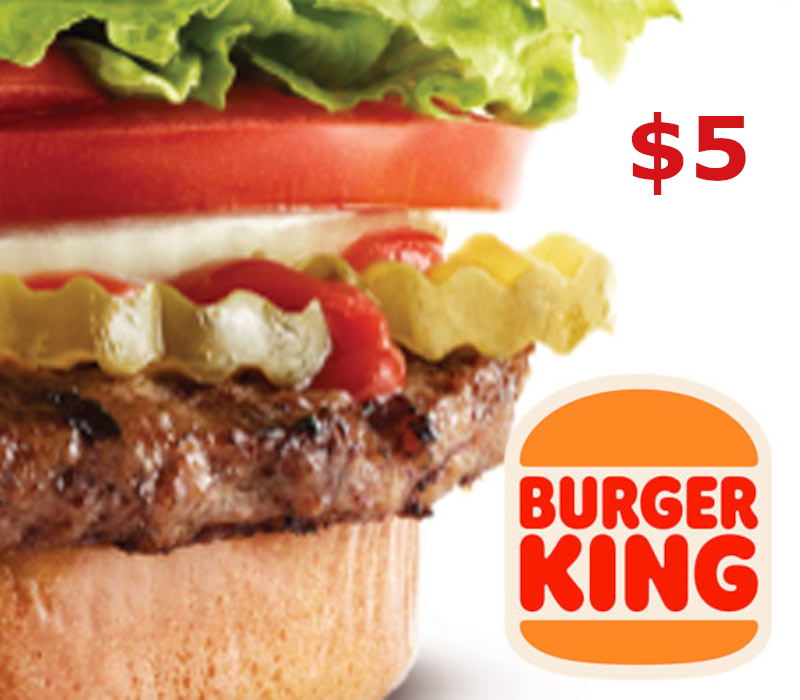 Burger King $5 Подарочная карта US