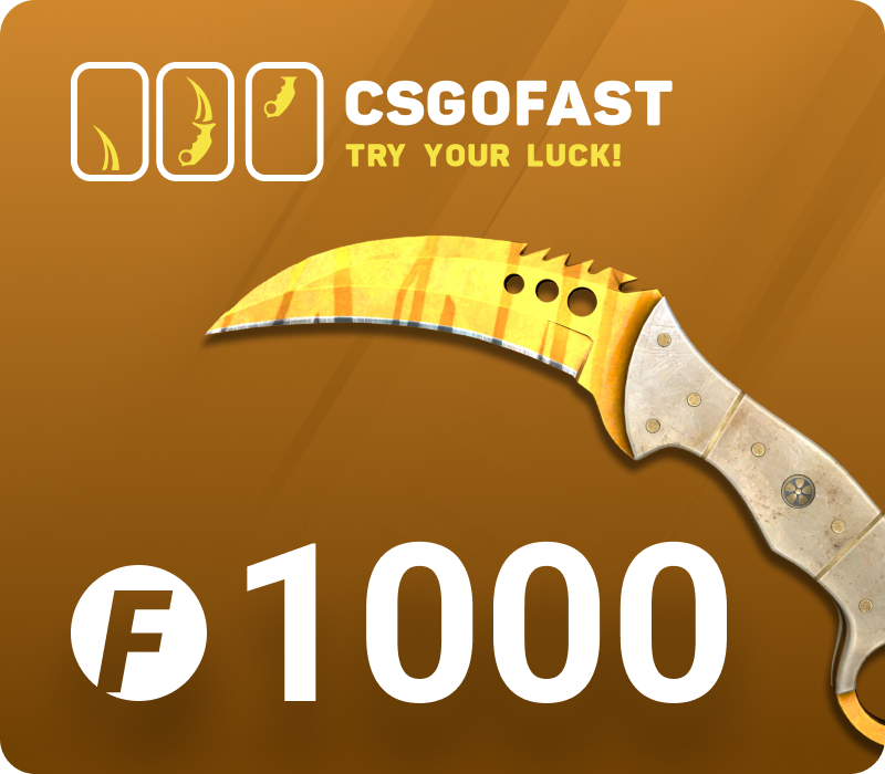CSGOFAST 1000 Fast Coins Подарочная карта