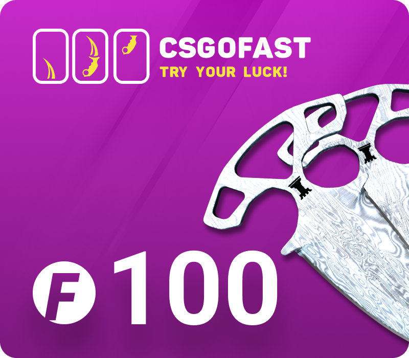CSGOFAST 100 Fast Coins Подарочная карта