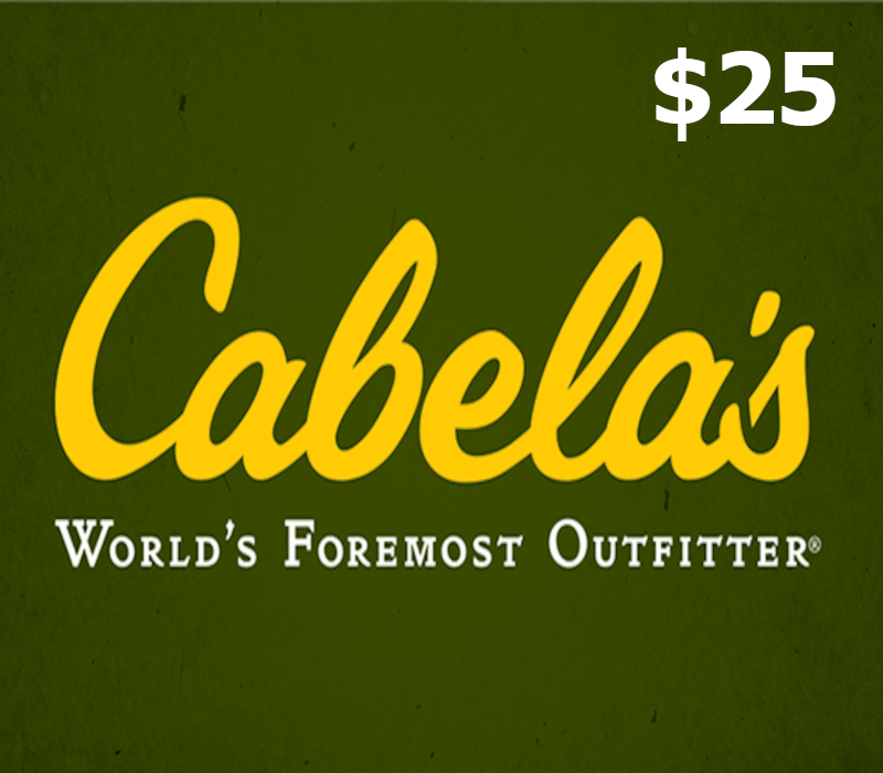 Cabelas $25 Подарочная карта US