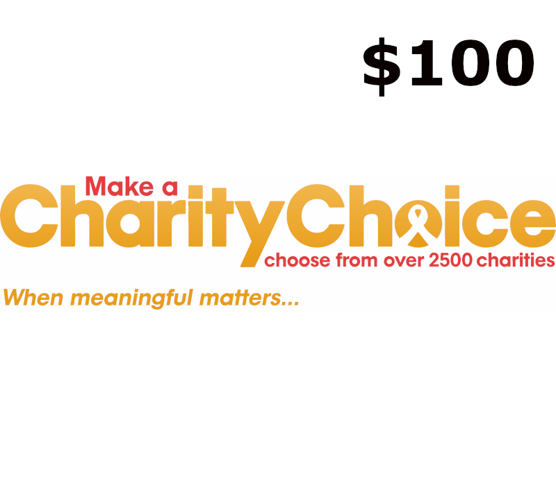 CharityChoice $100 Подарочная карта US