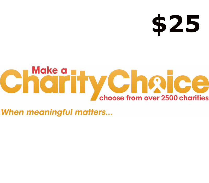 CharityChoice $25 Подарочная карта US
