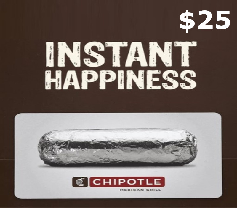 Chipotle $25 Подарочная карта US