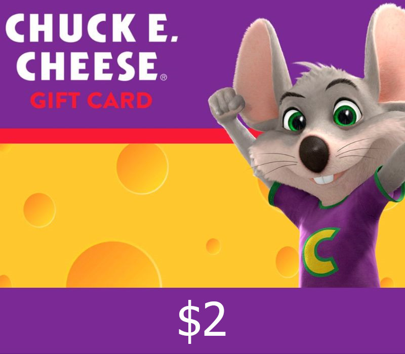 Chuck E. Cheese $2 Подарочная карта US