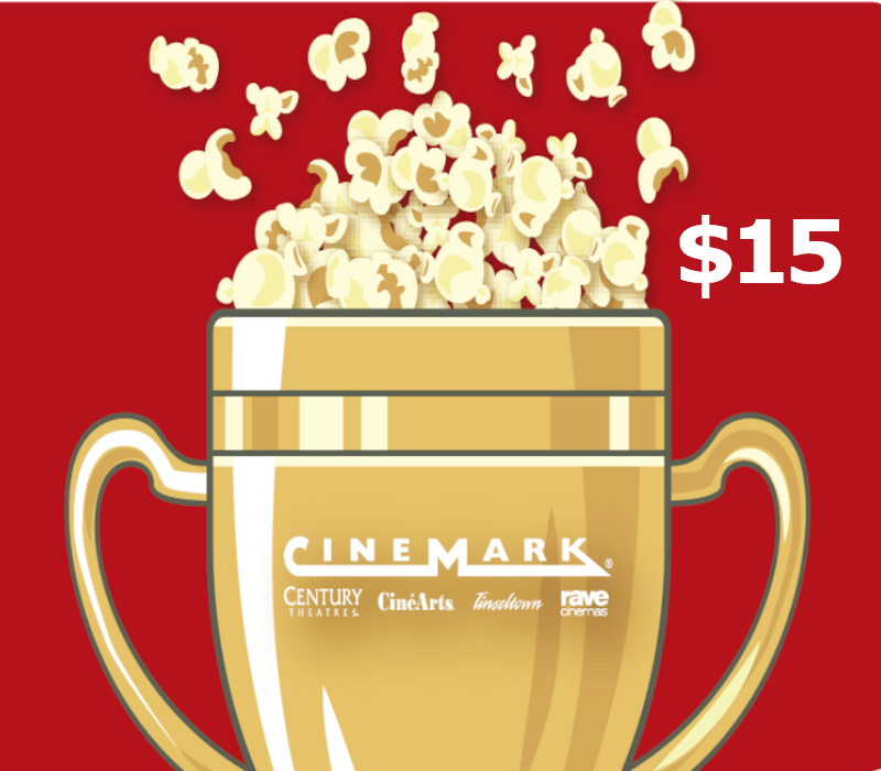 Cinemark Theatres $15 Подарочная карта US