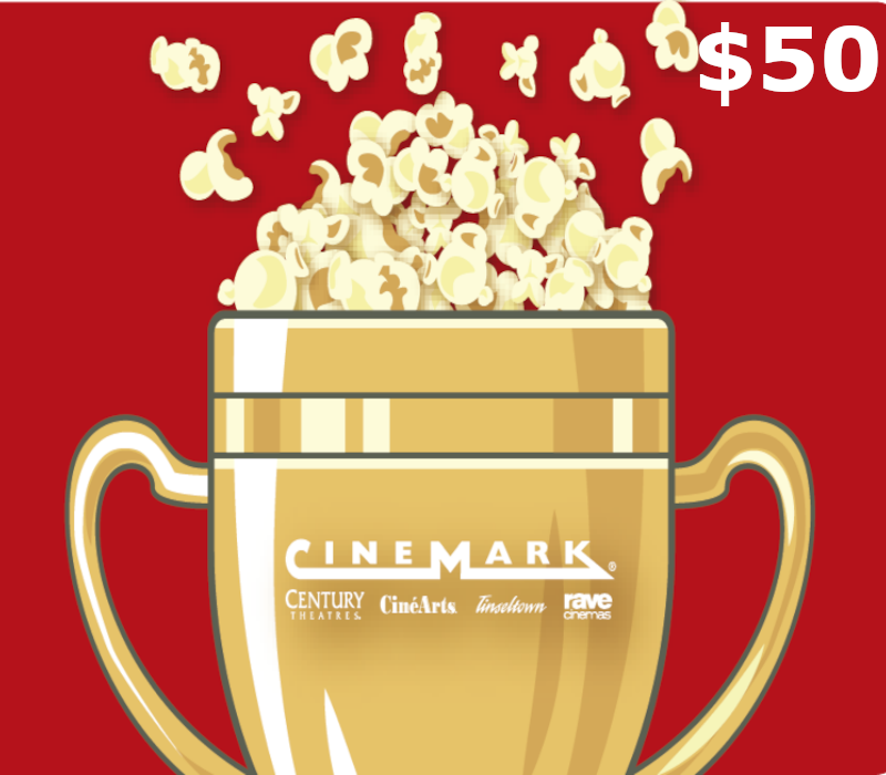 Cinemark Theatres $50 Подарочная карта US
