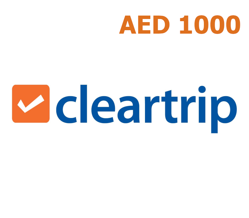 Cleartrip.ae AED 1000 Подарочная карта AE