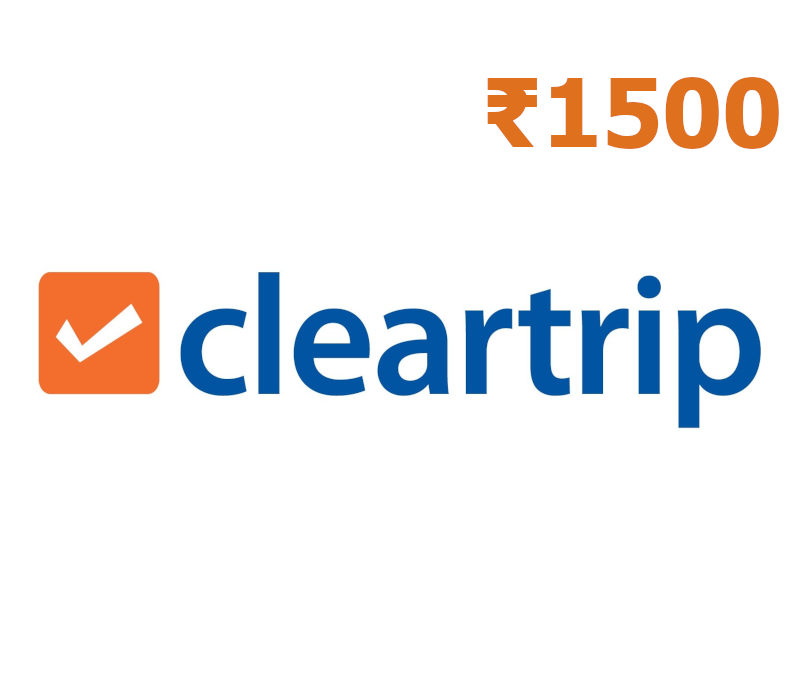 Cleartrip Flights & Hotels INR 1500 Подарочная карта IN