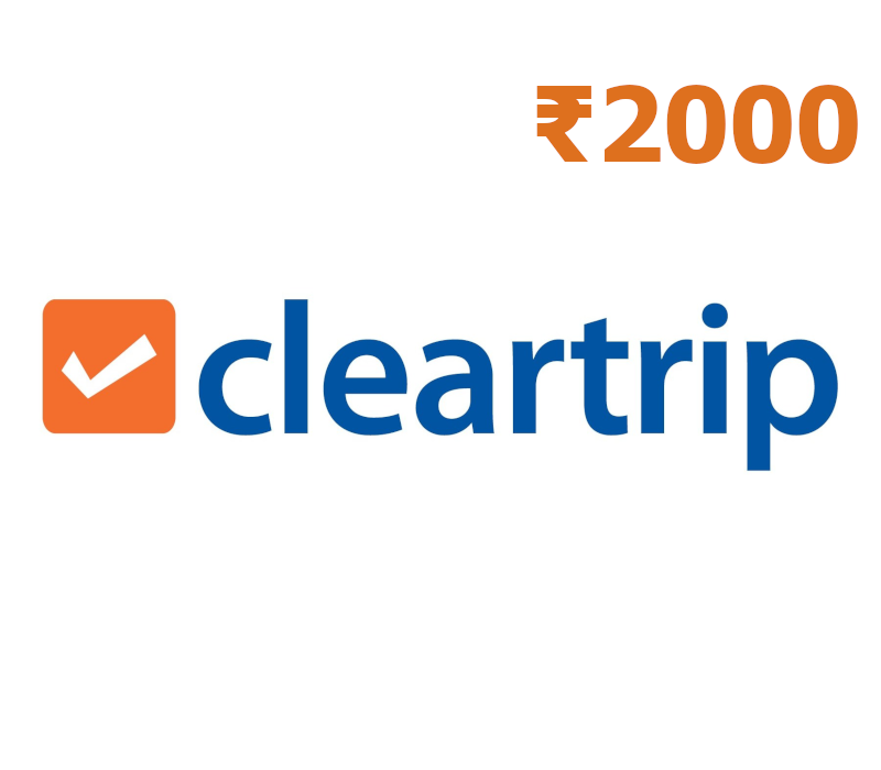 Cleartrip Flights & Hotels INR 2000 Подарочная карта IN