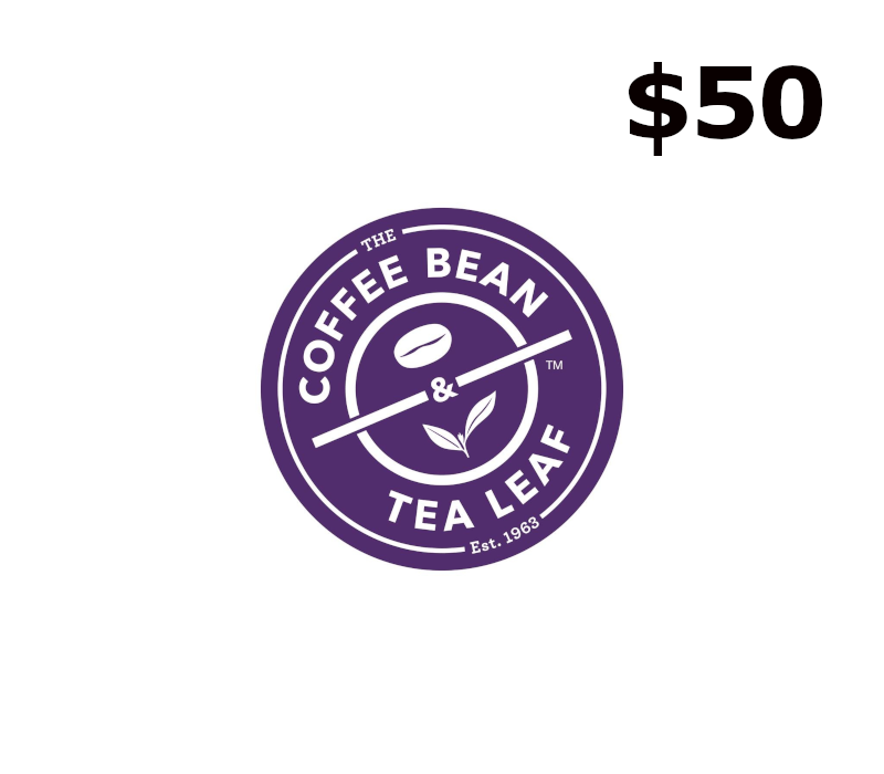 Coffee Bean & Tea Leaf $50 Подарочная карта US