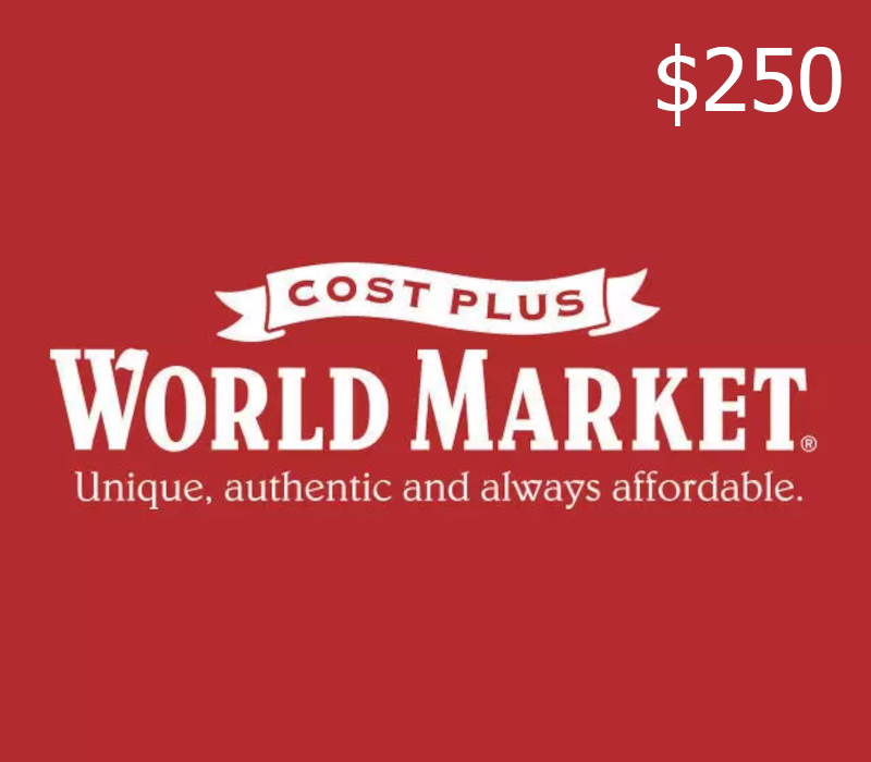 Cost Plus World Market $250 Подарочная карта US