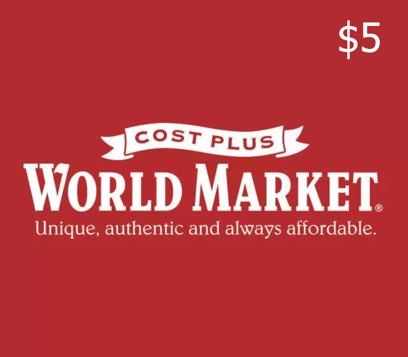 Cost Plus World Market $5 Подарочная карта US