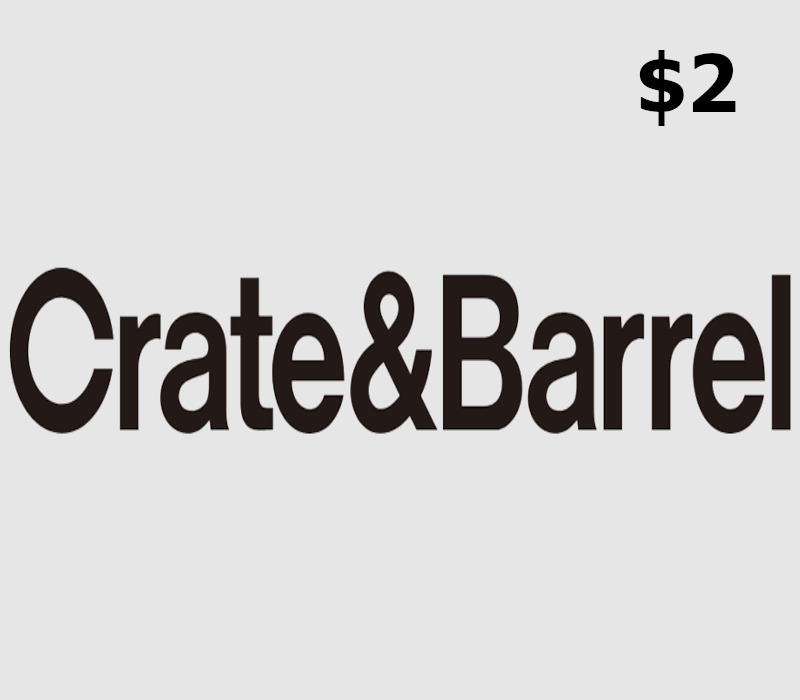Crate and Barrel $2 Подарочная карта US