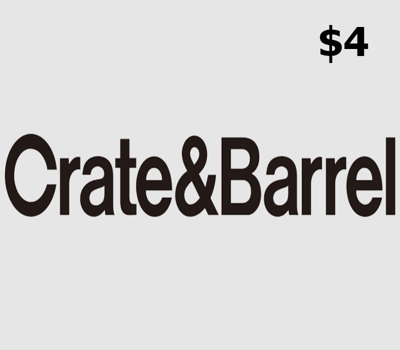 Crate and Barrel $4 Подарочная карта US