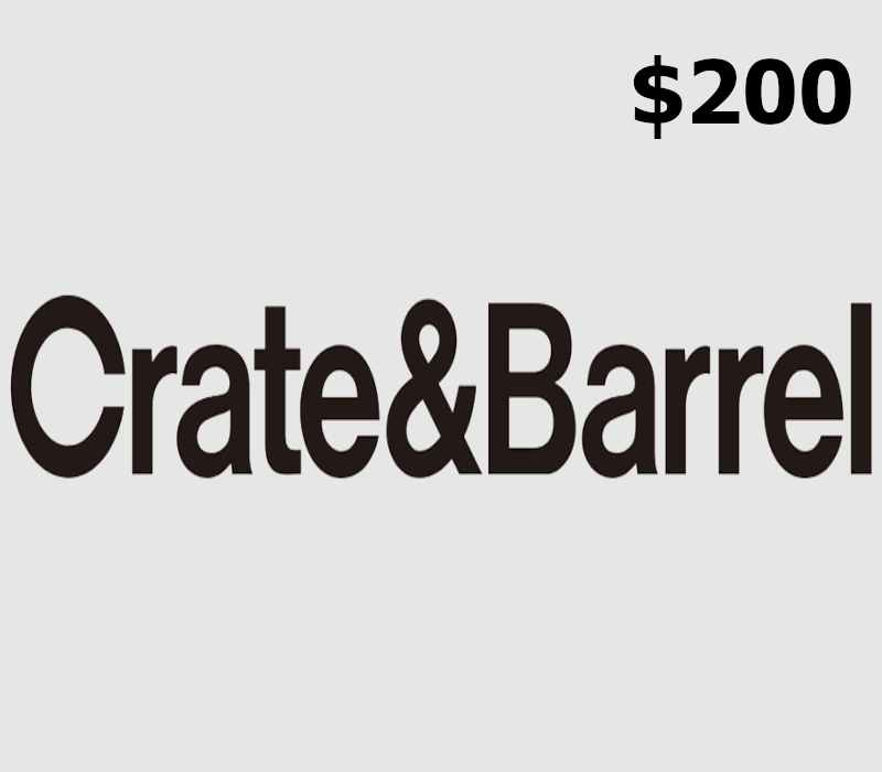 Crate and Barrel $200 Подарочная карта US