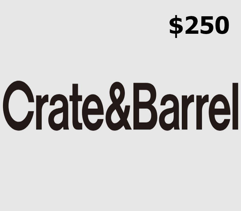 Crate and Barrel $250 Подарочная карта US