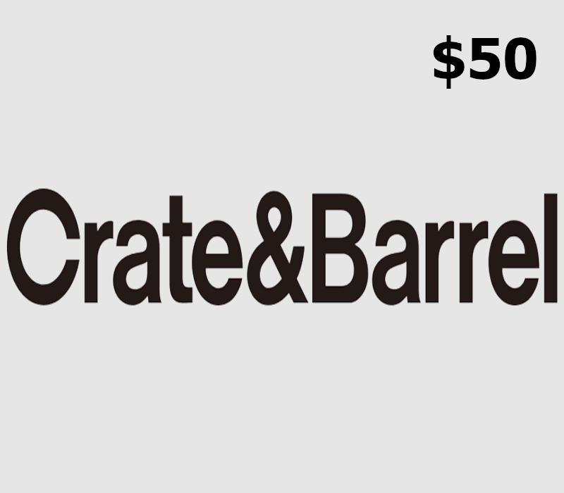Crate and Barrel $50 Подарочная карта US