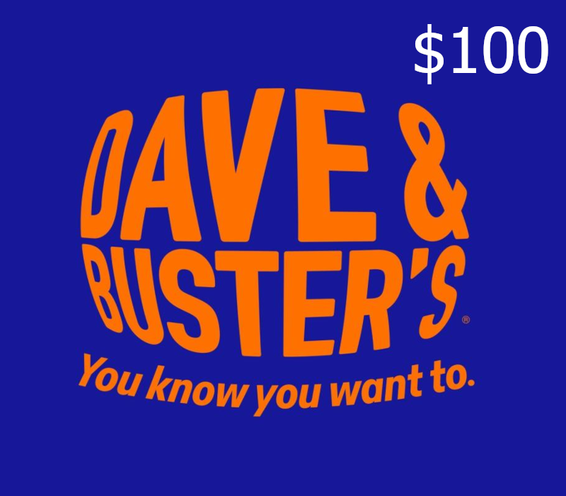Dave & Buster's $100 Подарочная карта US
