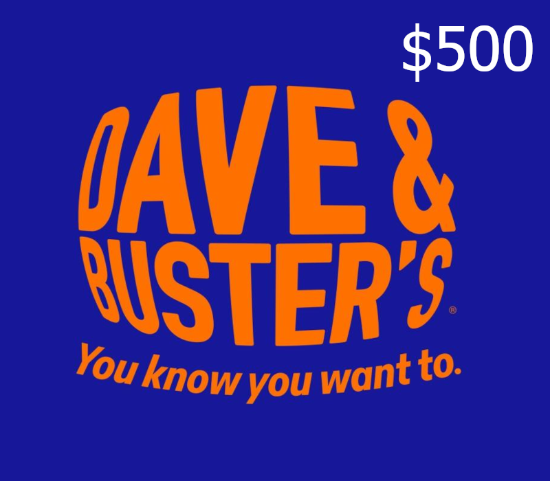 Dave & Buster's $500 Подарочная карта US