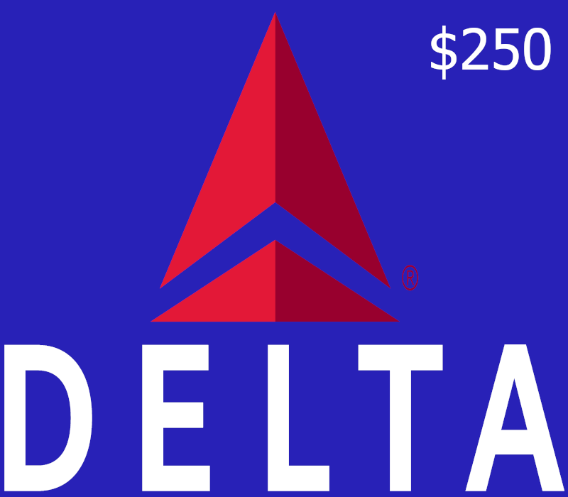 Delta Air Lines $250 Подарочная карта US