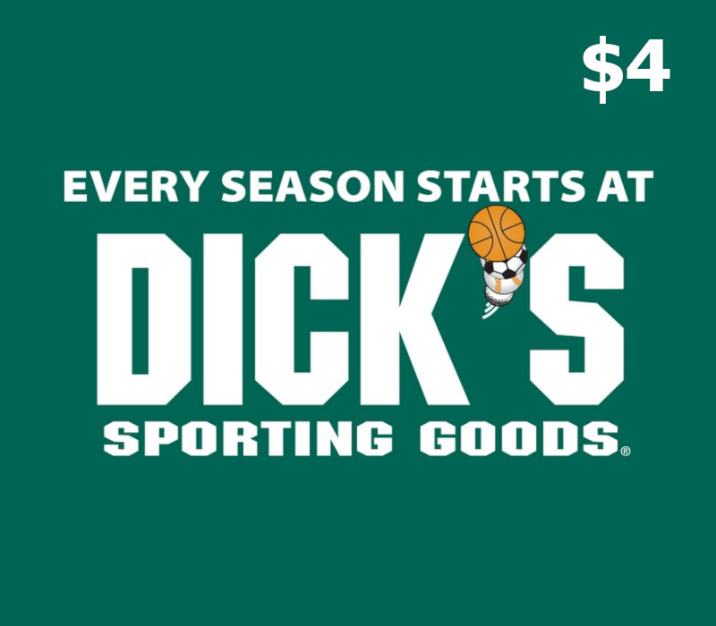 Dicks Sporting Goods $4 Подарочная карта US