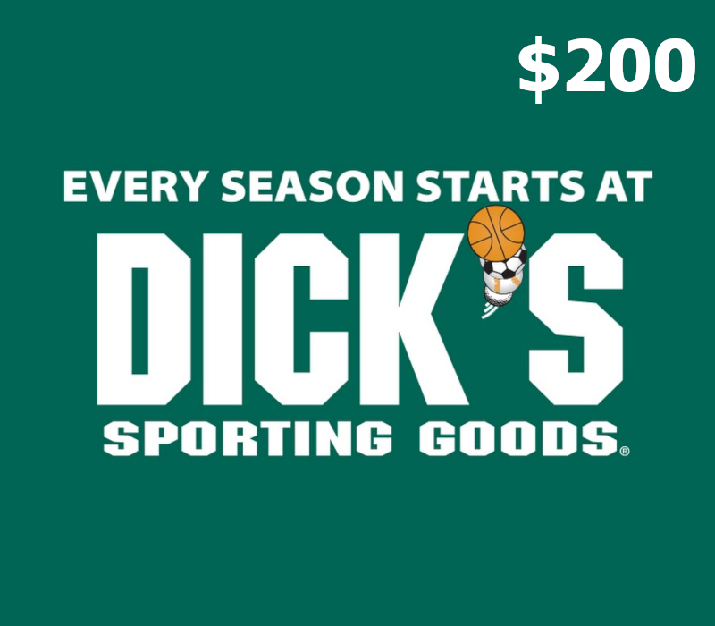 Dicks Sporting Goods $200 Подарочная карта US
