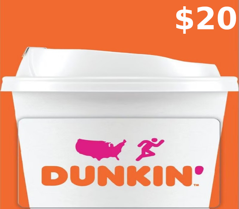 Dunkin Donuts $20 Подарочная карта US