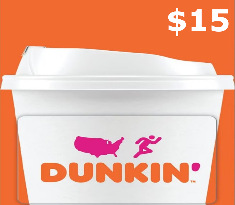 Dunkin Donuts $15 Подарочная карта US