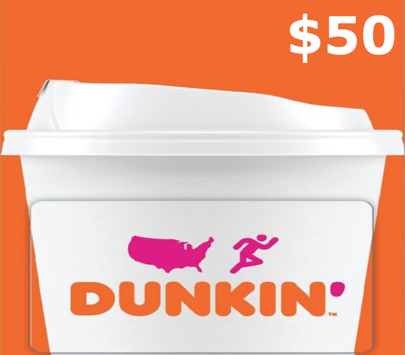 Dunkin Donuts $50 Gift Card US