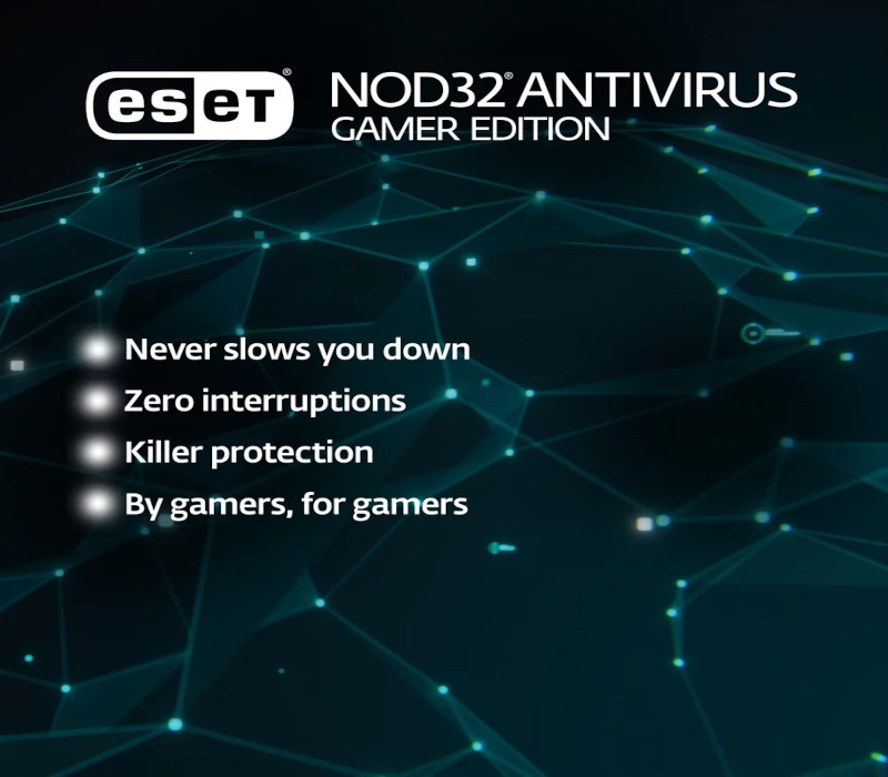 ESET NOD32 Antivirus Gamer издание 2024 Ключ (1 Year / 1 PC)